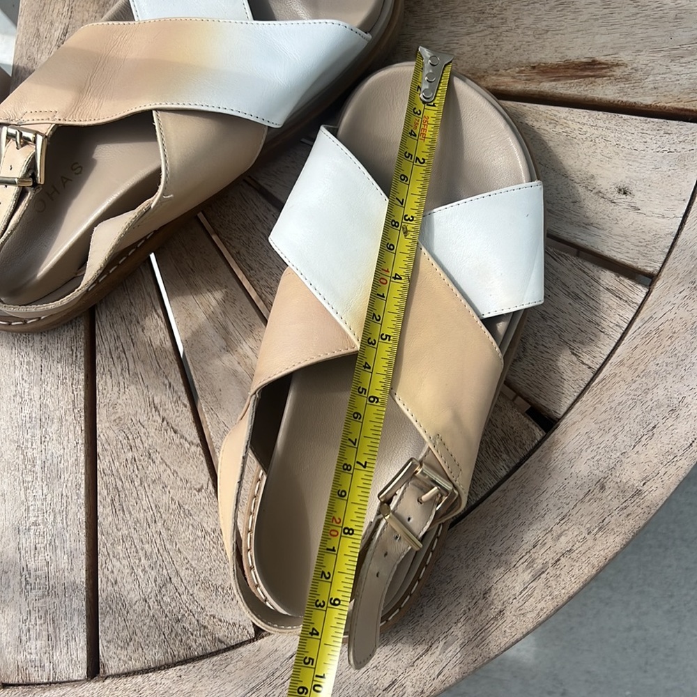 ALOHAS Marshmallow Bicolor Stone Beige Sandal Size W 5 - Picture 11 of 13
